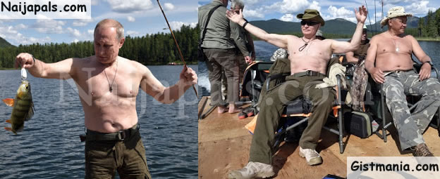 Russian President Vladimir Putin Goes Swimming Fishing Sunbathing