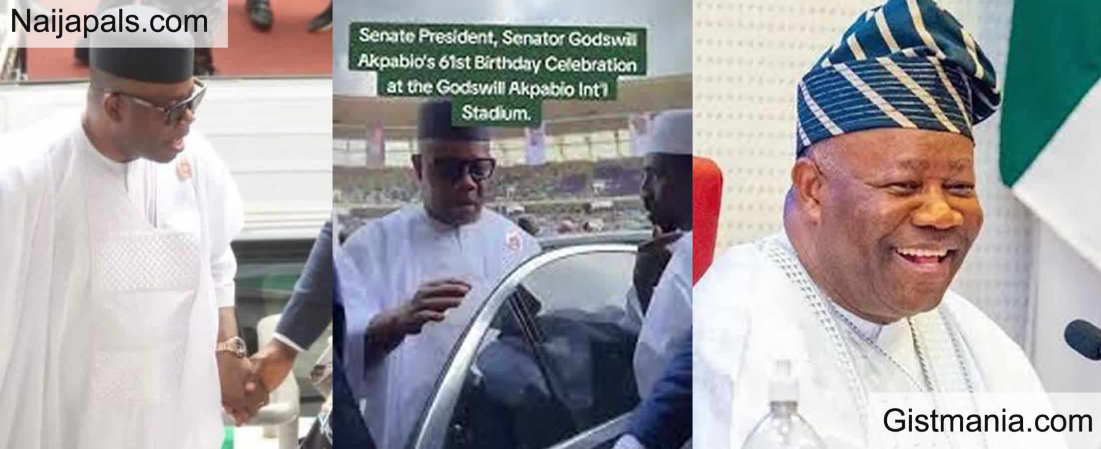 VIDEO Senate President Godswill Akpabio Celebrates His 61st Birthday