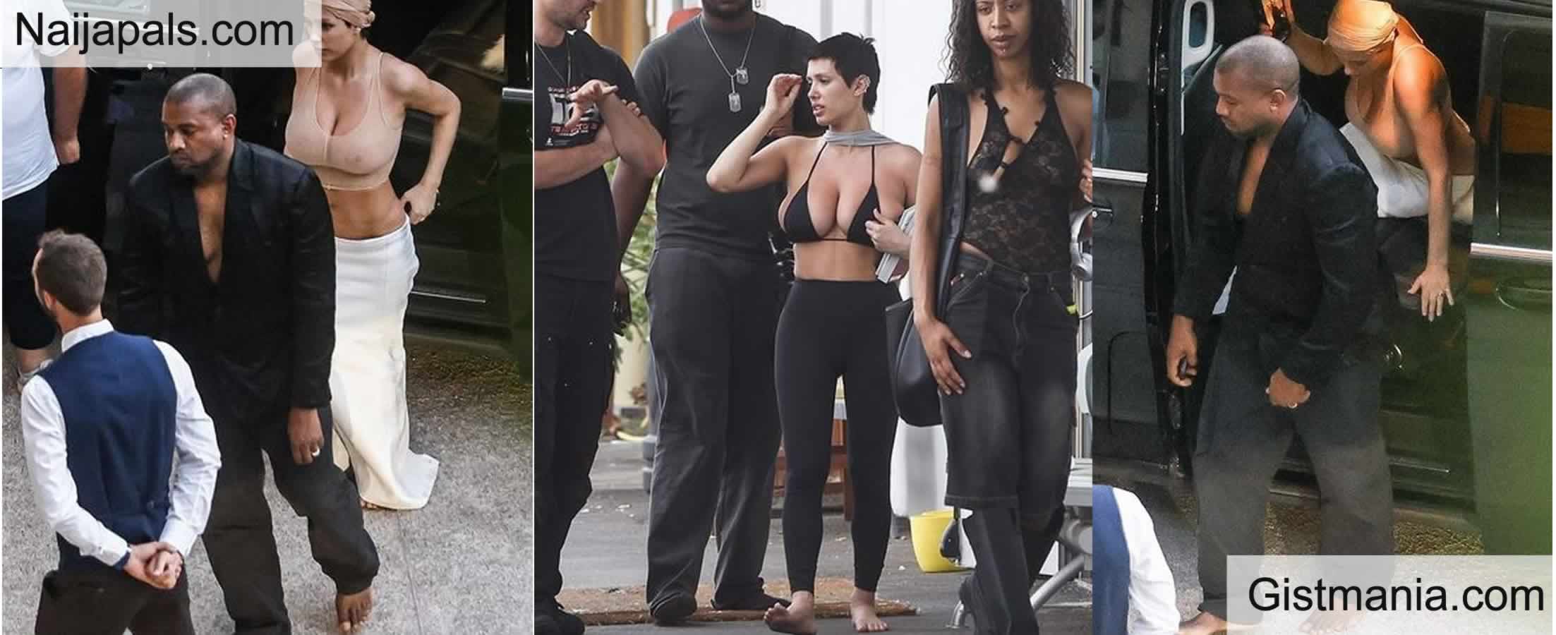 Kanye West And Wife Bianca Step Out Barefoot In Italy Photos