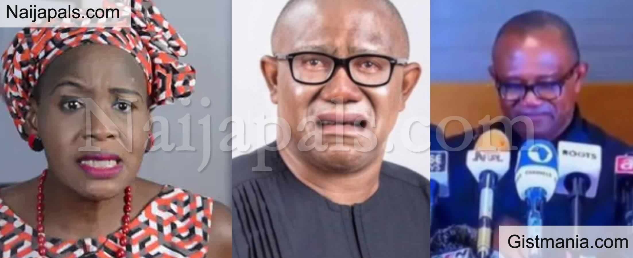 Kemi Olunloyo Mocks Peter Obi For Crying On National Tv Gives Him A