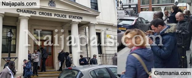 Journalist And Media Houses Wait For Diezani In Front Of Uk