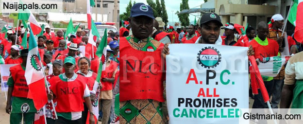 NLC Members Ignore Court Injunction, Protest Fuel Hike From Labour ...