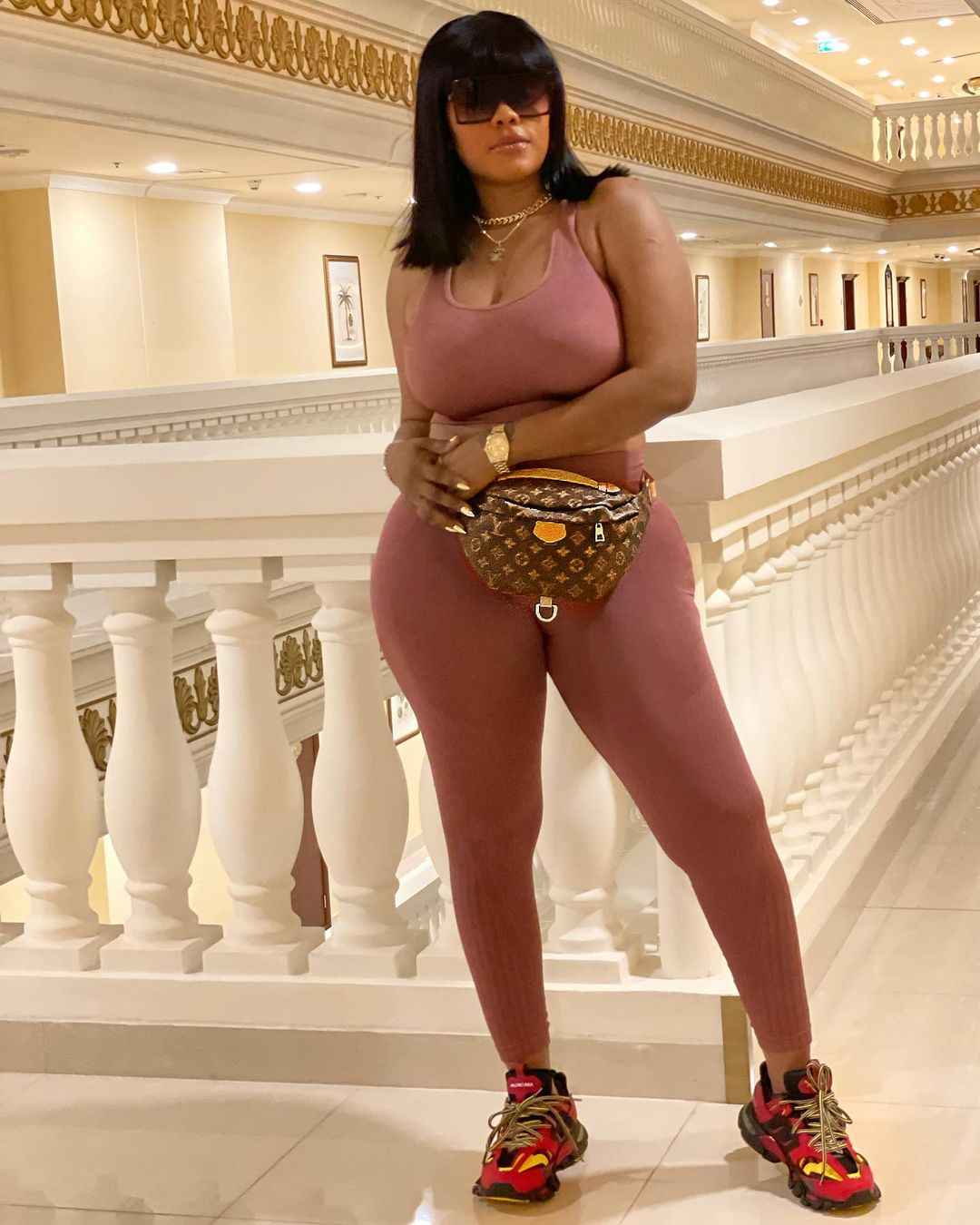 Daniella Okeke Puts Her Camel Toe on Display As She Squeezes Her Figure in  Skin Tight Outfit - Gistmania