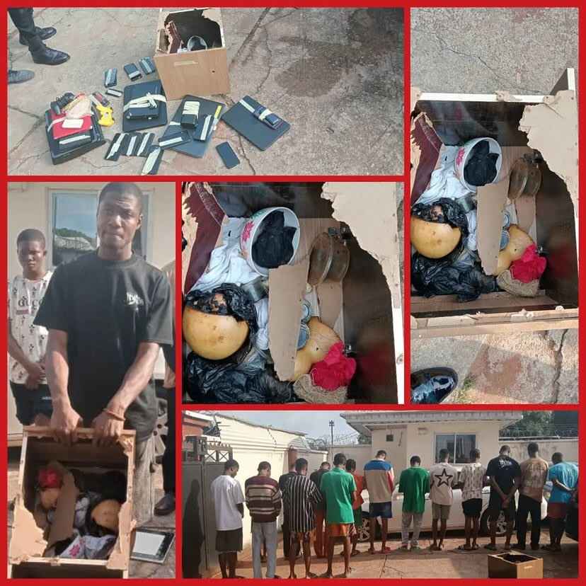 Efcc Nab Suspected Internet Fraudsters Recovers Charms During Raid