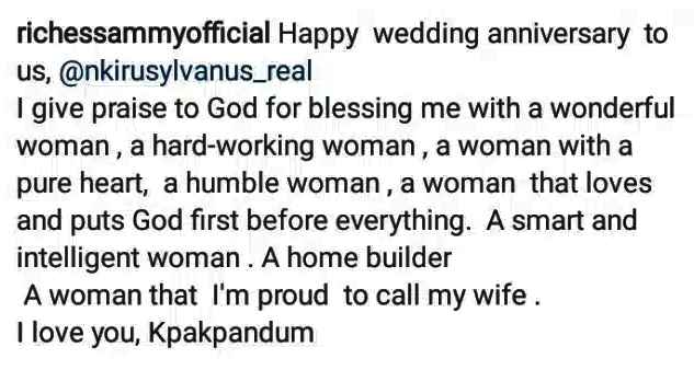 Actress, Nkiru Sylvanus And Husband, Riches Sammy Celebrates First ...