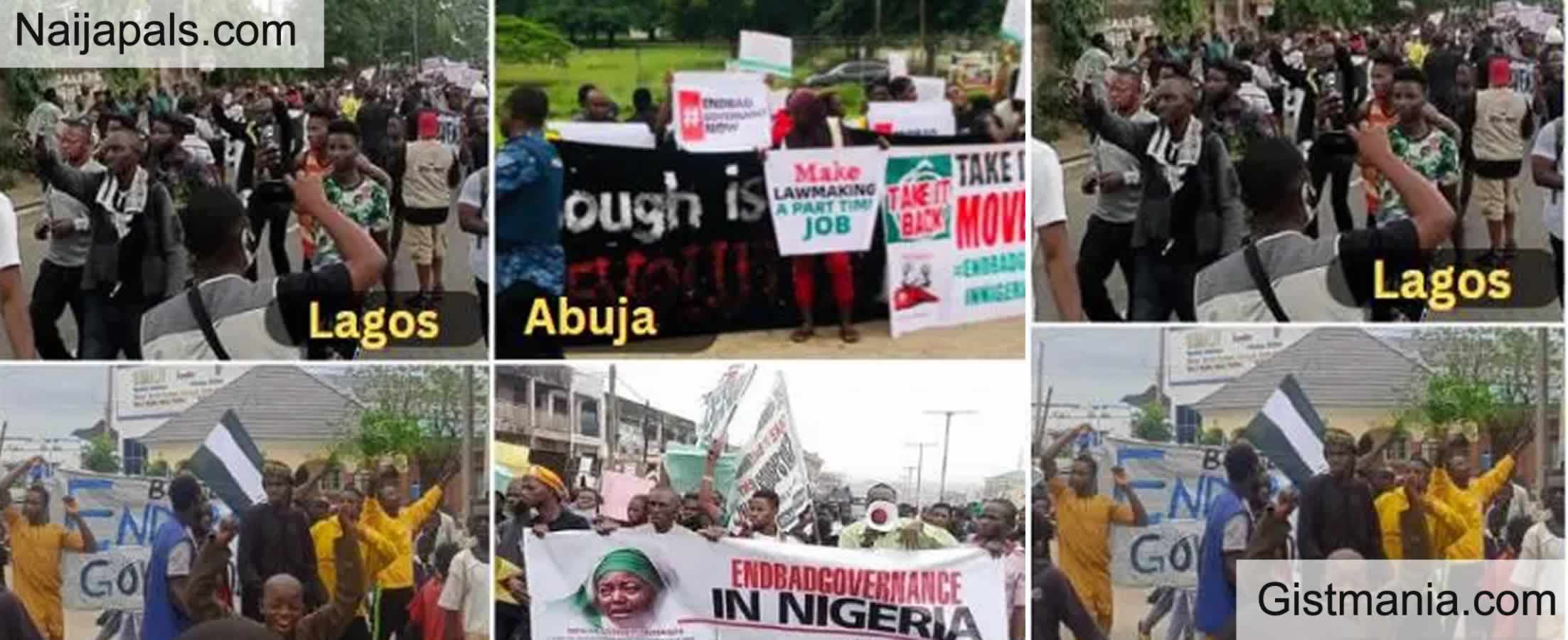 Live Update Details Of Hardship Protests In Nigeria Day Video