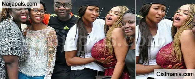 Omg See What This Lady Did To Cossy Orjiakors Massive Bosom In Public Photos Gistmania 5821