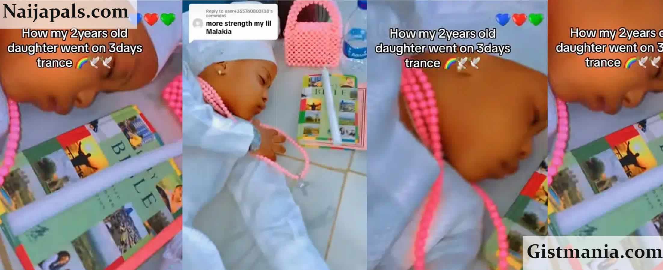 Nigerian Mother Shares Video Of 2-Year-Old Daughter In 3-Day Trance (Video)  - Gistmania