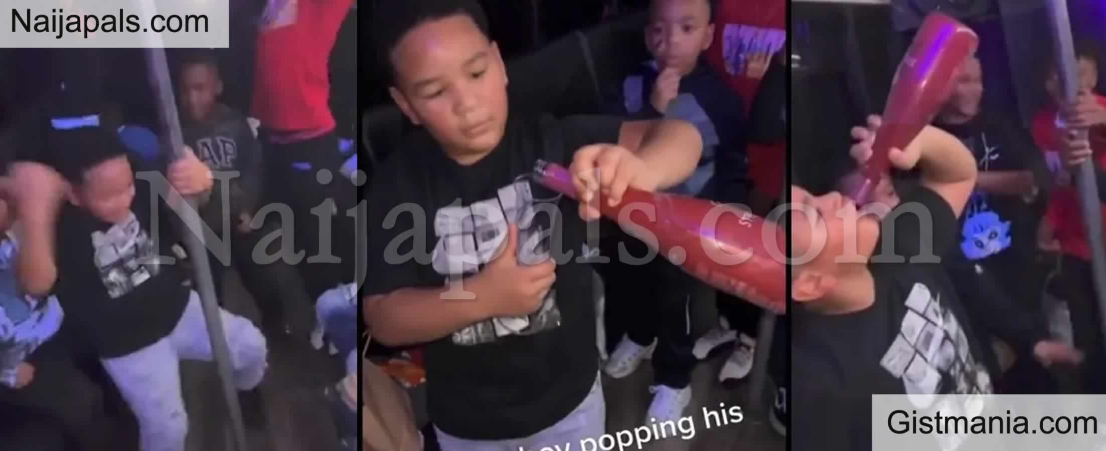 VIDEO: 8yrs Old Boy Celebrates Birthday With Stripper Pole, Wine and Lots  Of Cash to Spray - Gistmania