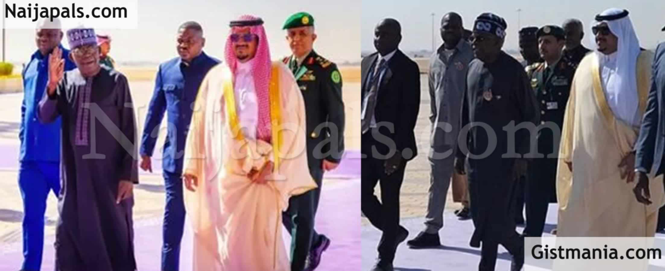 Pres. Tinubu Arrive Saudi Arabia With His Entourage For The Joint Arab ...