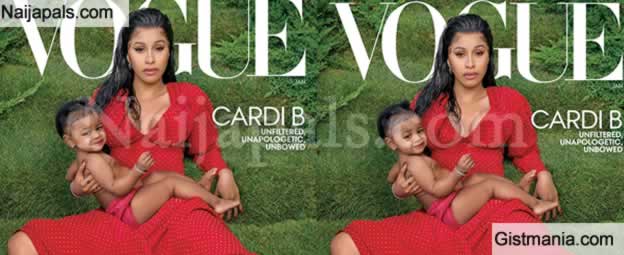 Rapper, Cardi B And Daughter, Kulture Kiari Cover Vogue Magazine 2020 ...