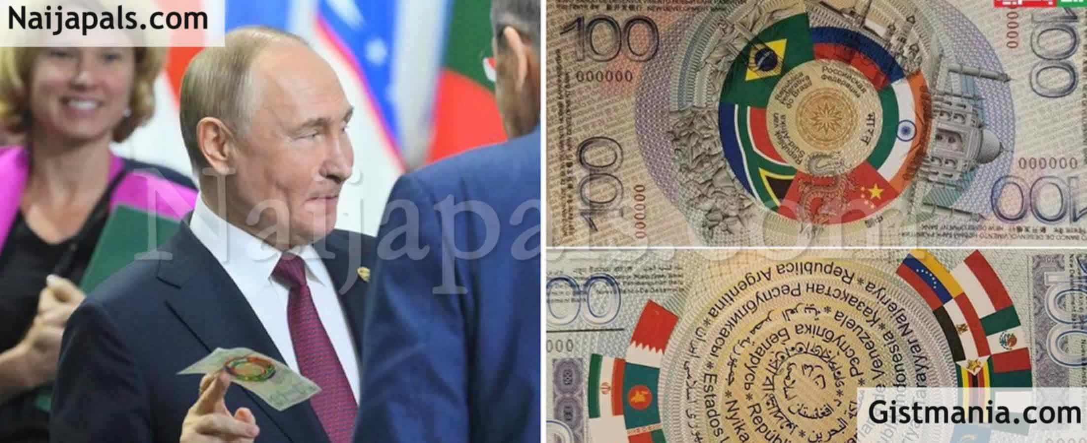 Russian President Putin Unveils The New BRICS Currency Banknotes ...