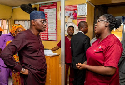 Patients Of Marina General Hospital Shocked As Gov. Sanwo-Olu Pays Unscheduled Visit (Photos) %Post Title