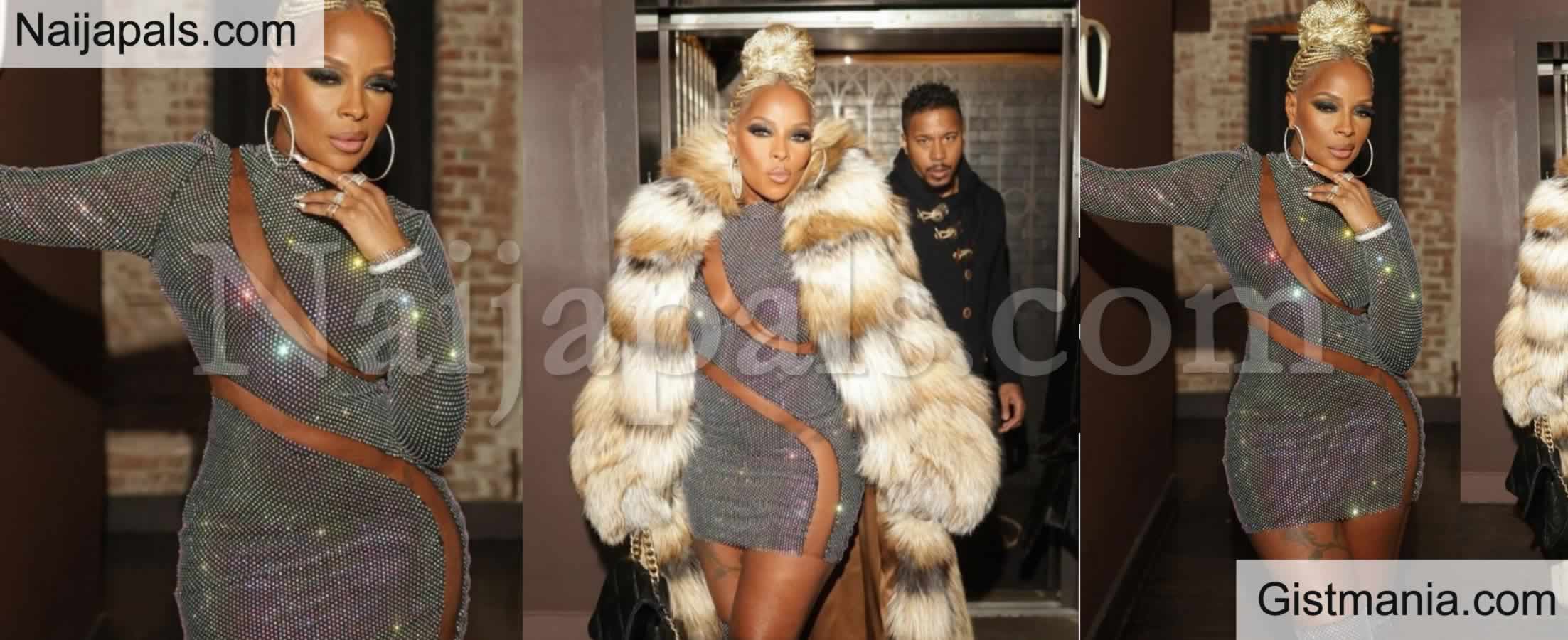 <img alt='.' class='lazyload' data-src='https://img.gistmania.com/emot/photo.png' /> Photos: <b>Singer Mary J Blige Still Celebrating 51,Steps Out in a See-Through Figure-Hugging Dress</b>