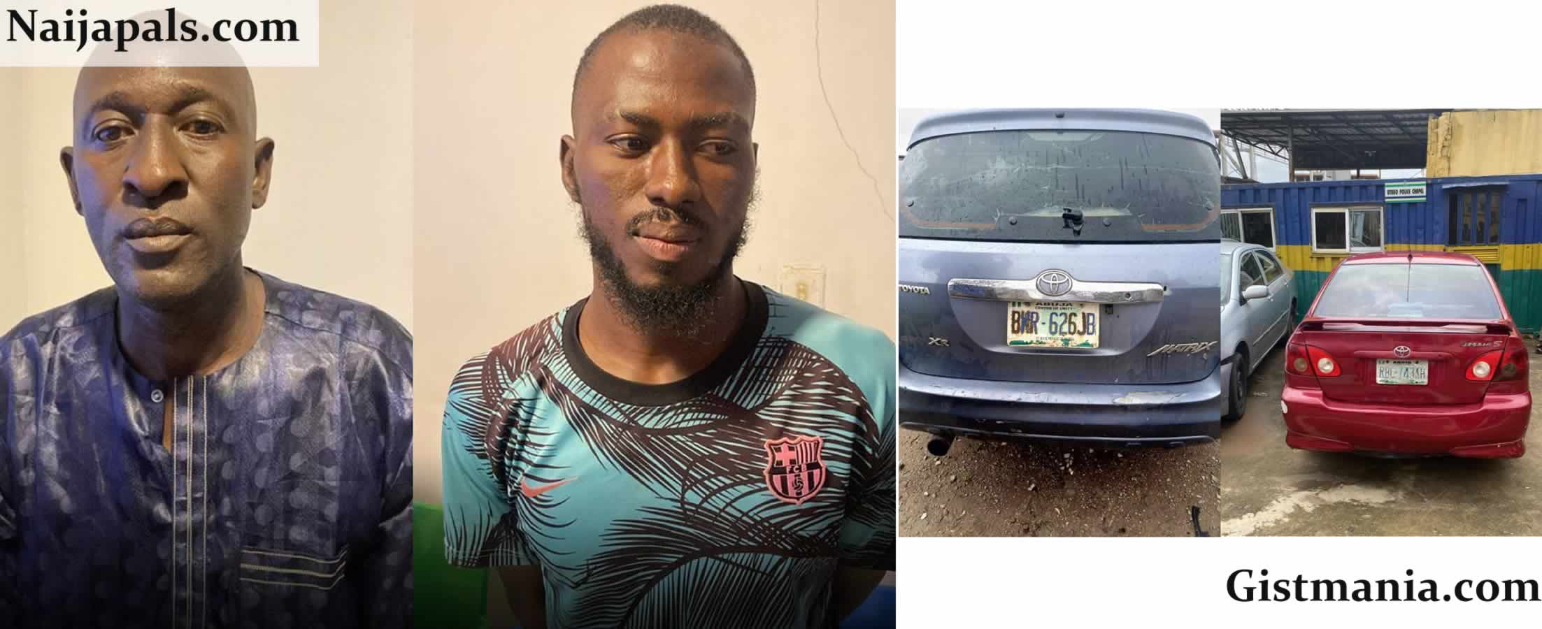 Abuja Police Nab 2 Suspects, Joshua Godfrey & Abdulsalam MamudaIn High-Stakes Car Theft Attempt