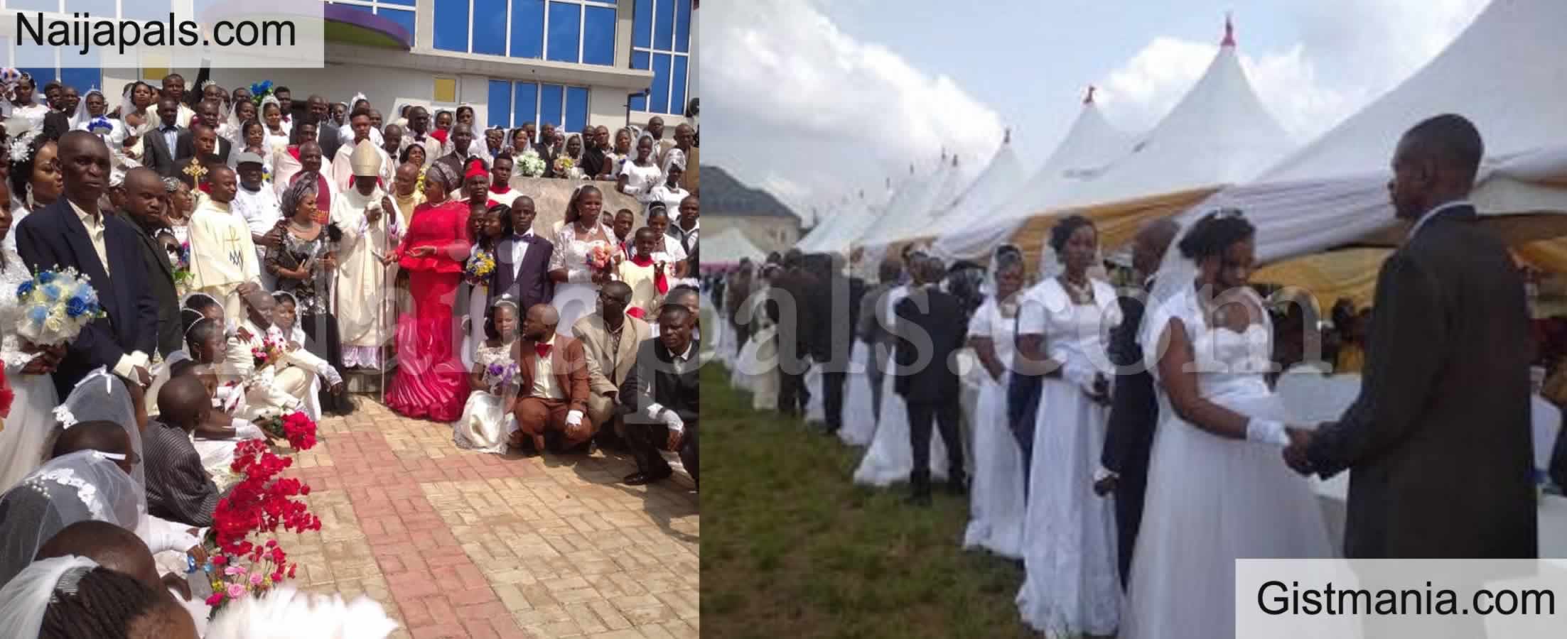 Photos: Mass Wedding Ceremony In Anambra , 200 Couples Tie The Knot ...
