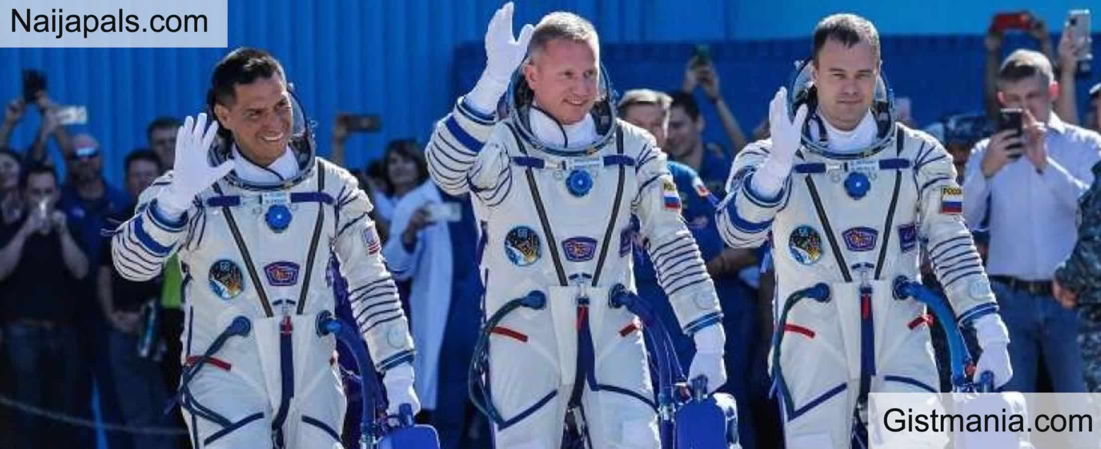 Three astronauts return to Earth after a year in space. NASA's