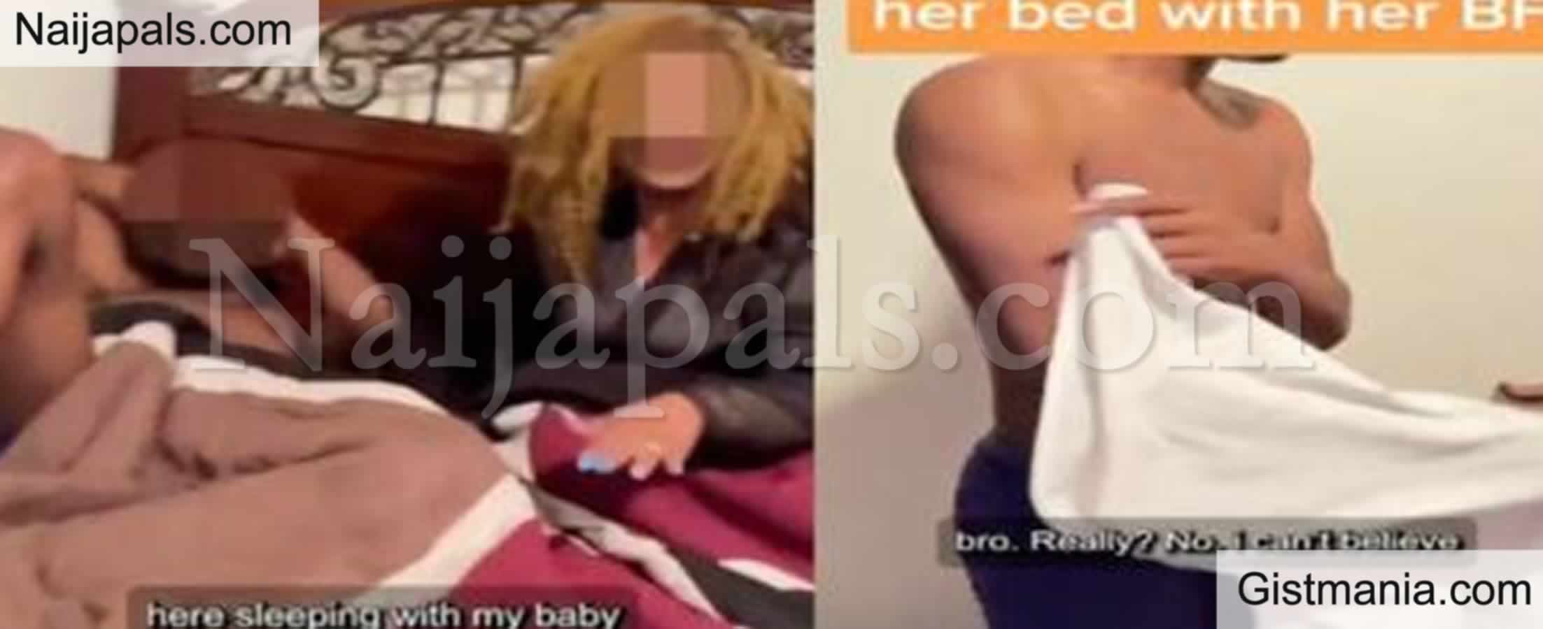 <img alt='.' class='lazyload' data-src='https://img.gistmania.com/emot/shocked.gif' /> <b>Moment Daughter Catches Her Mother In Bed With Her Baby Daddy At Her Apartment</b> (Video)