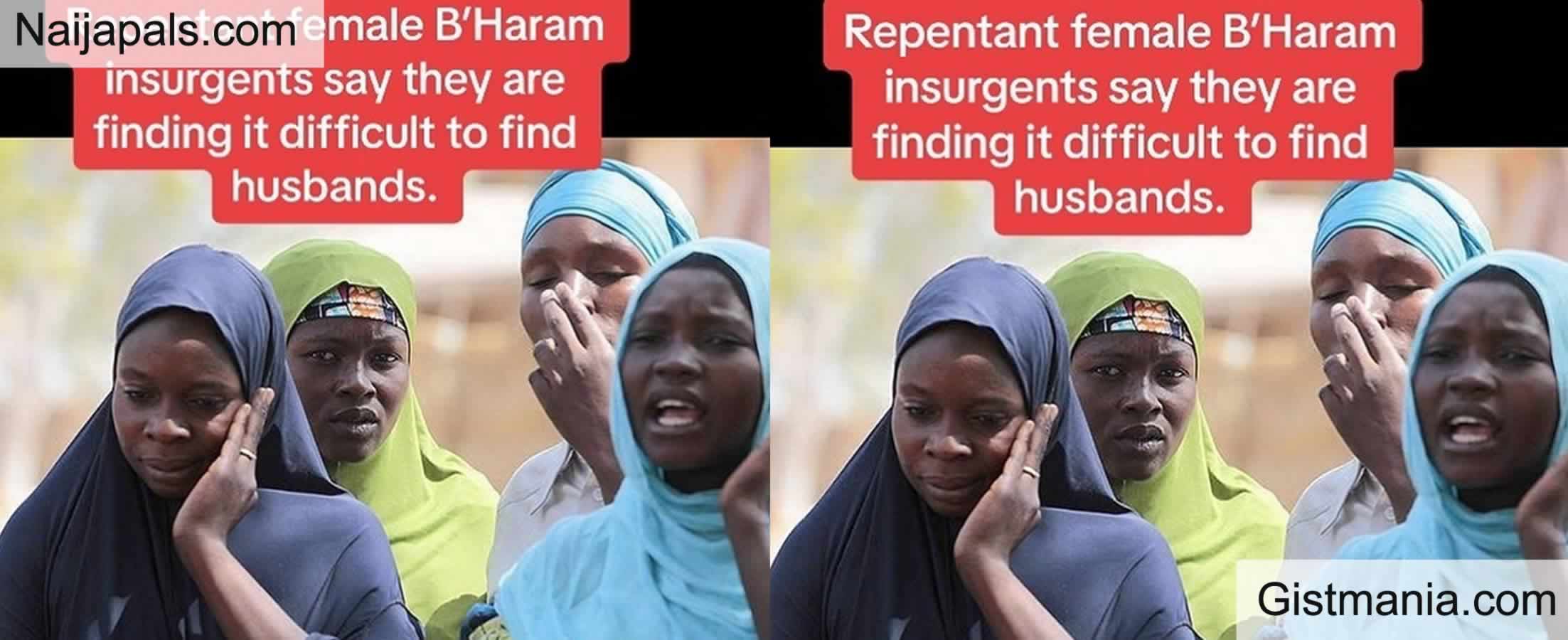 Karma! We’re Finding It Difficult To Get Husband – Female B’Haram Insurgents Lament