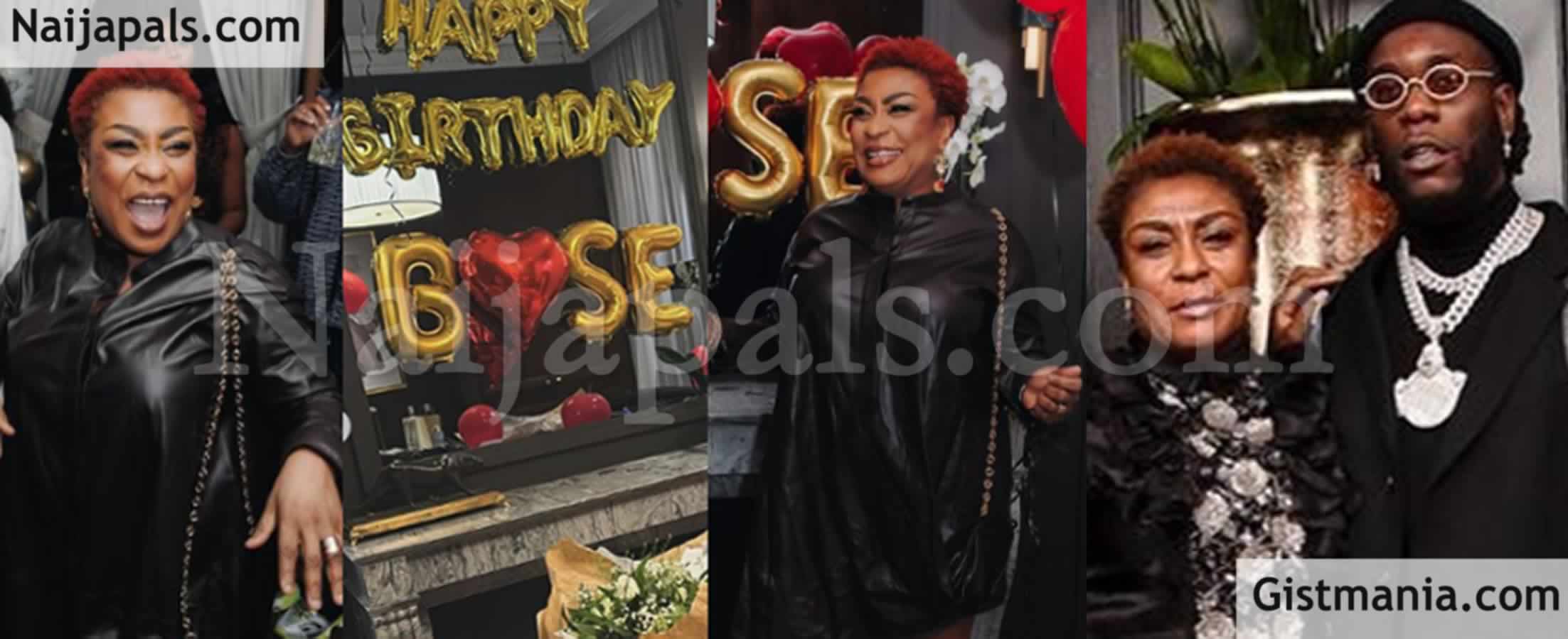 Burna Boy’s Mum, Bose Ogulu Treated to a Beautiful Surprise Birthday Party (Photos &amp; Video)