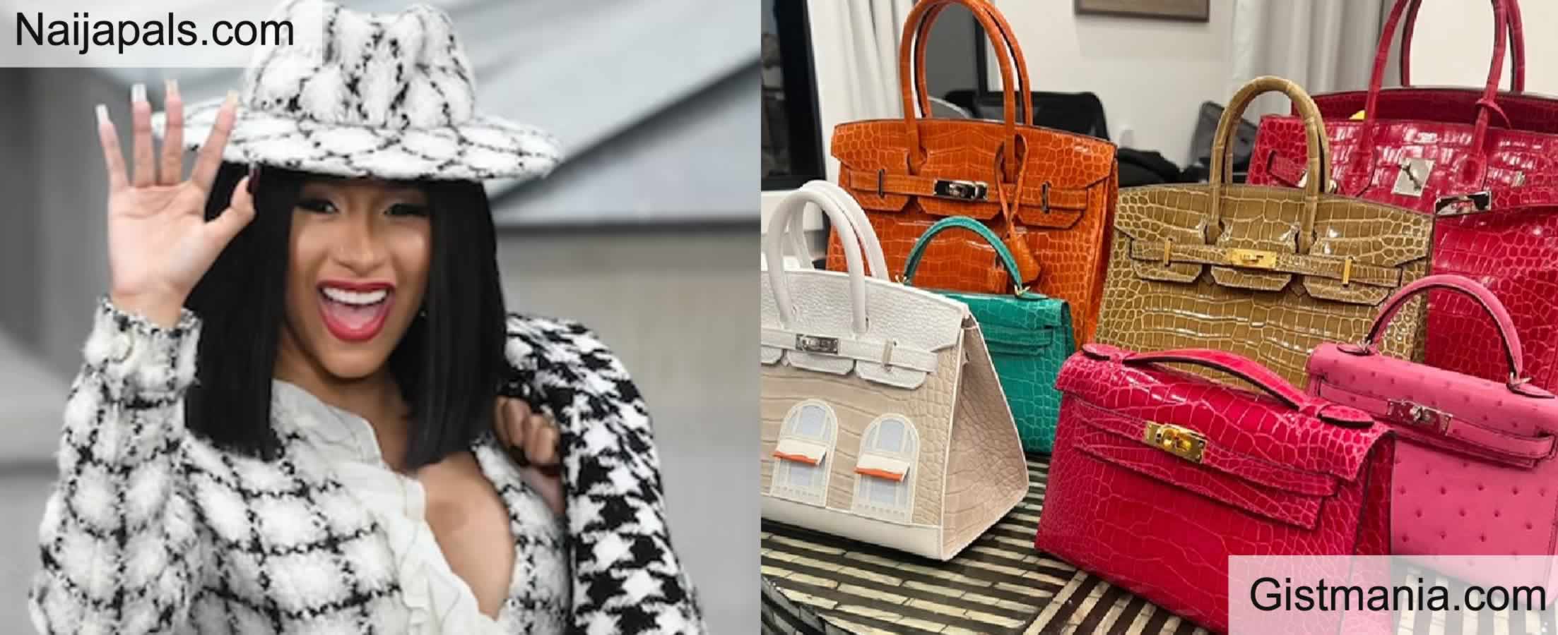 Cardi B shows off the luxury bags Offset gave on her birthday (photo)