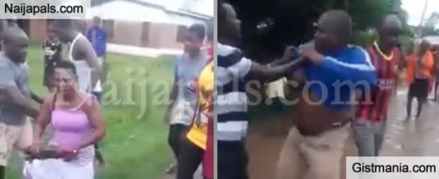 Video Cheating Wife And Lover Disgraced After Being Caught By Husband