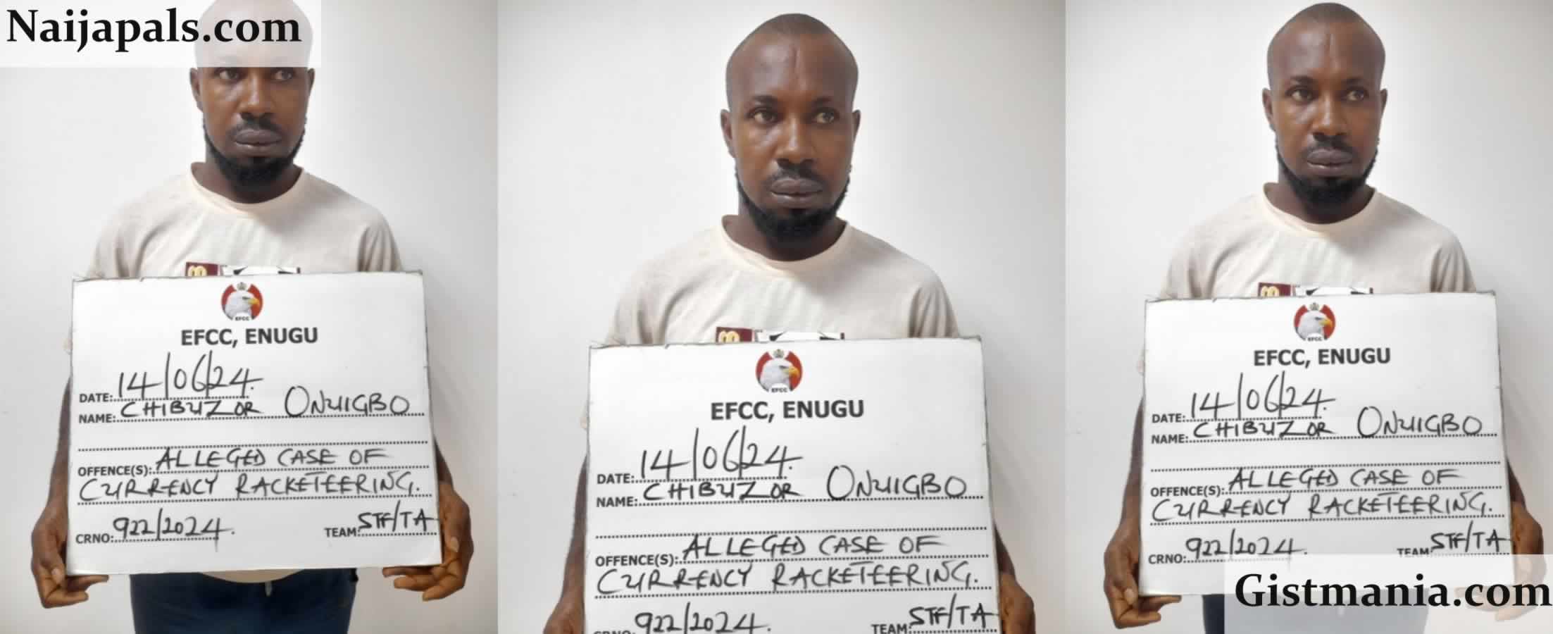 Man, Onuigbo Chibuzor Jailed For Currency Racketeering In Enugu