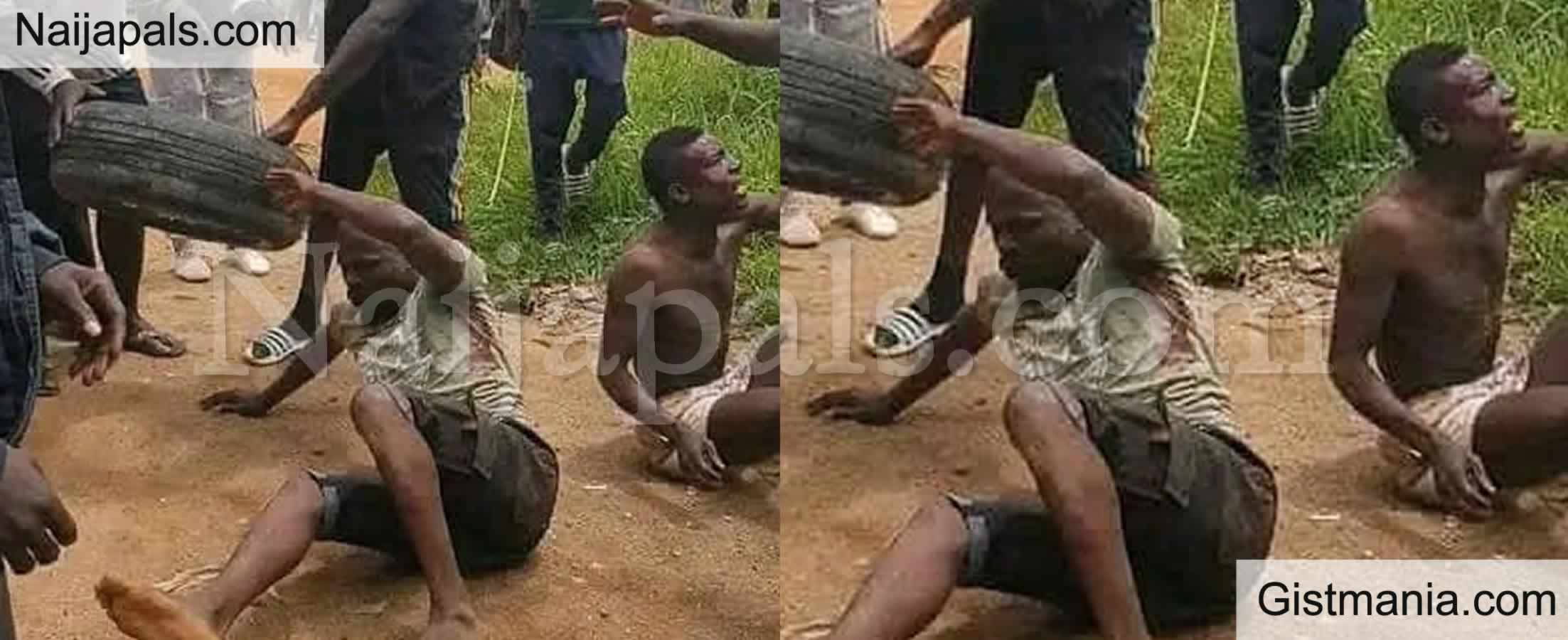 Mob Justice: Suspected Motorcycle Thieves Lynched, Burnt In Makurdi