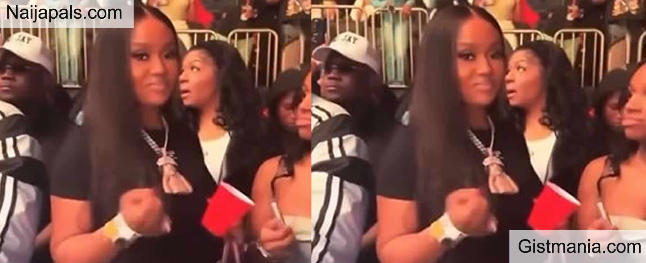 VIDEO: Davido’s Wife, Chioma Spotted At Husband’s Concert In US