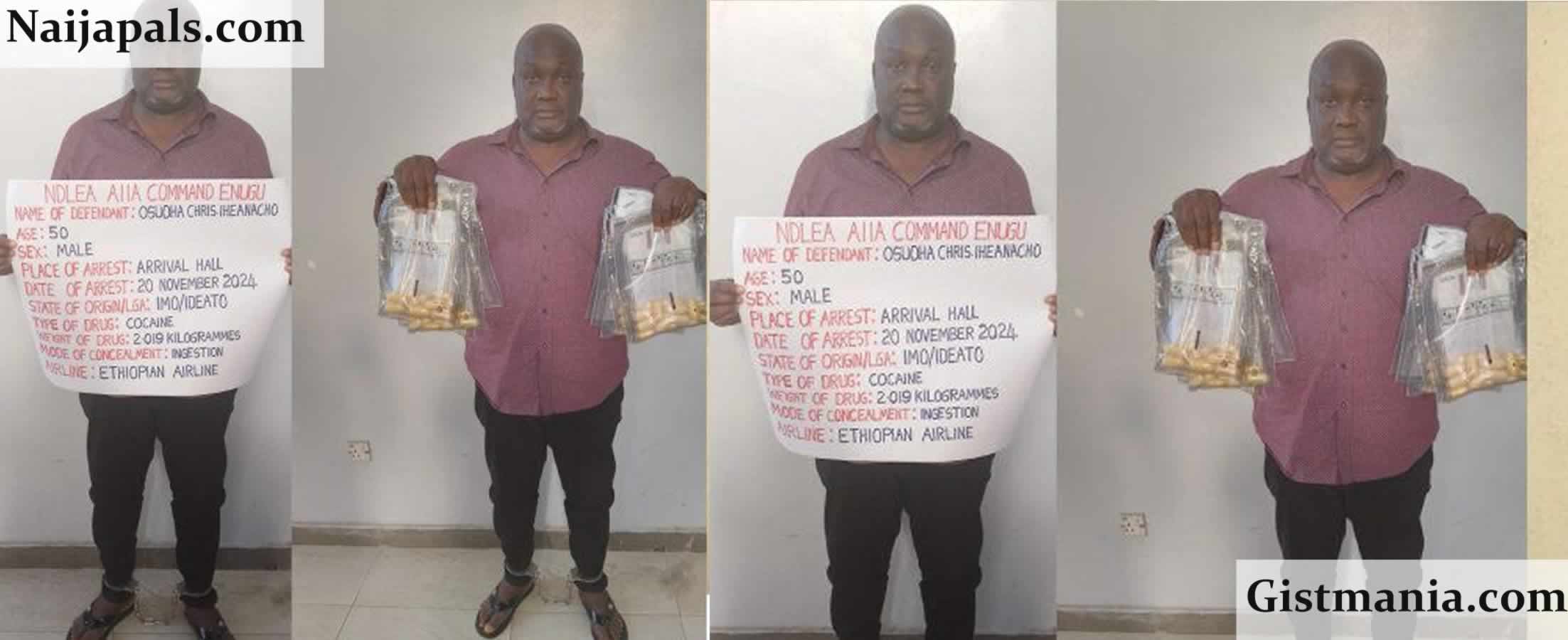 "I Need The Money To Boost My Phone Business" - BusinessMan Who Excreted 90 Wraps Of Cocaine