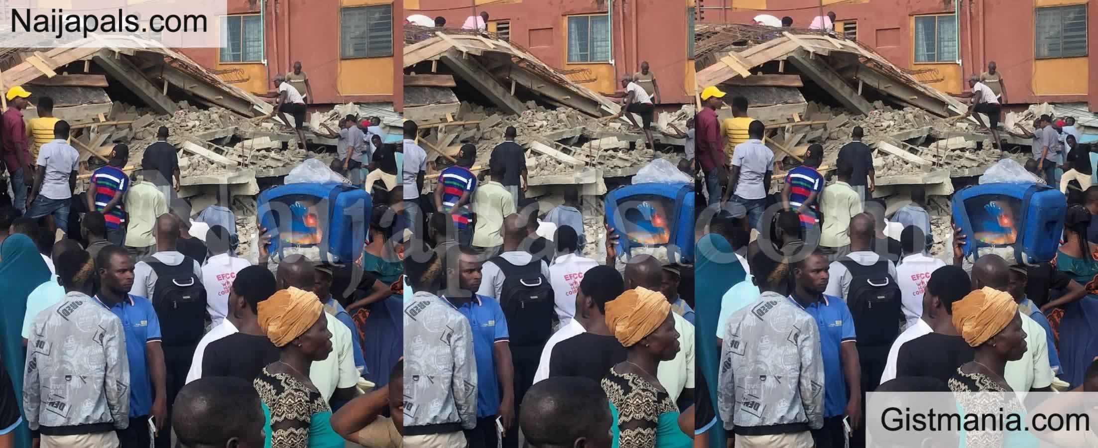 One Dead and Several Others Injured As Two Storey Building Collapses in Abuja