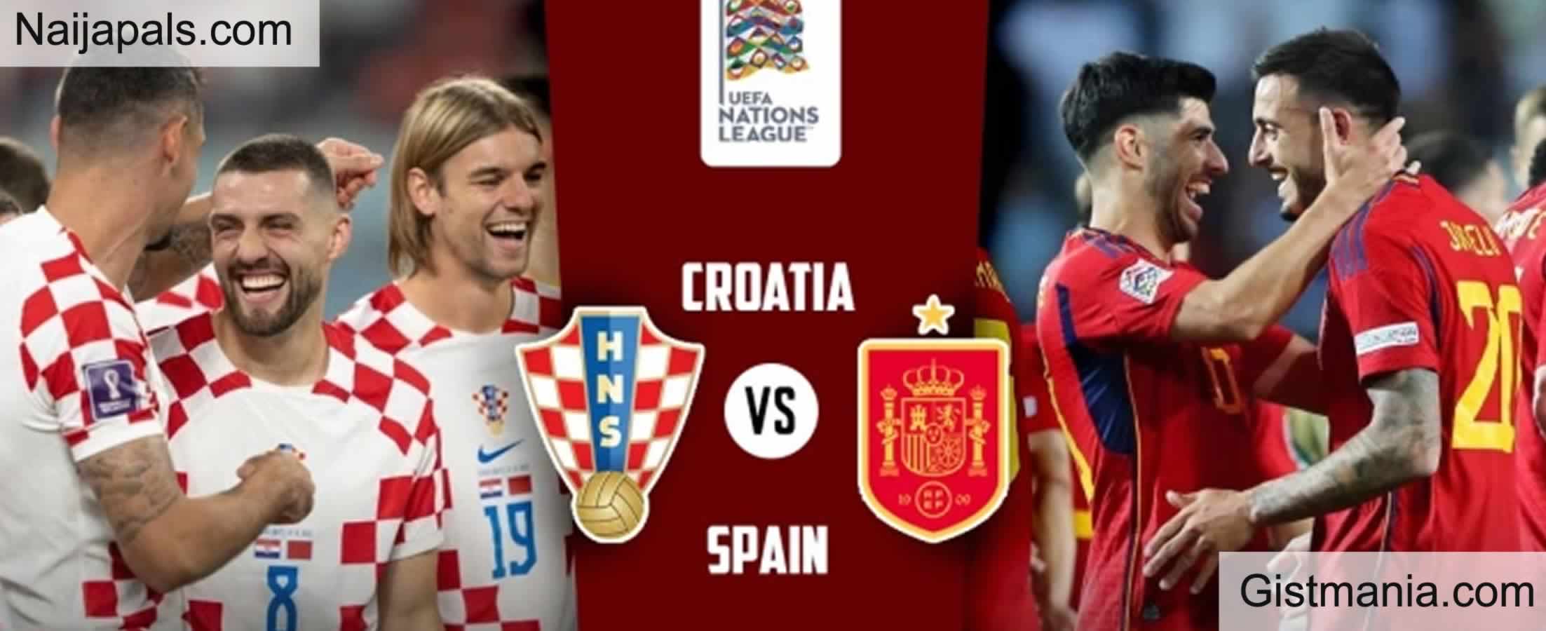 Croatia V Spain UEFA Nations League Final Match Team News Goal Scorers   Croatia V Spain 