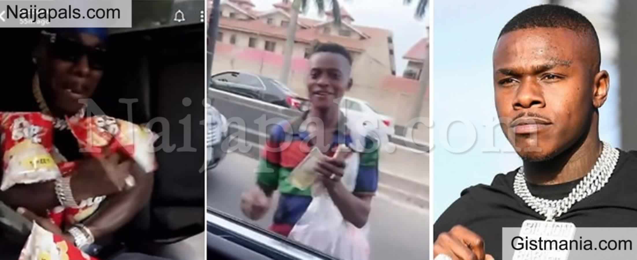 <img alt='.' class='lazyload' data-src='https://img.gistmania.com/emot/thumbs_up.gif' /> Rapper <b>Da Baby Buys Popcorn From Hawker In Lagos, Gives Him $100 </b>(VIDEO)