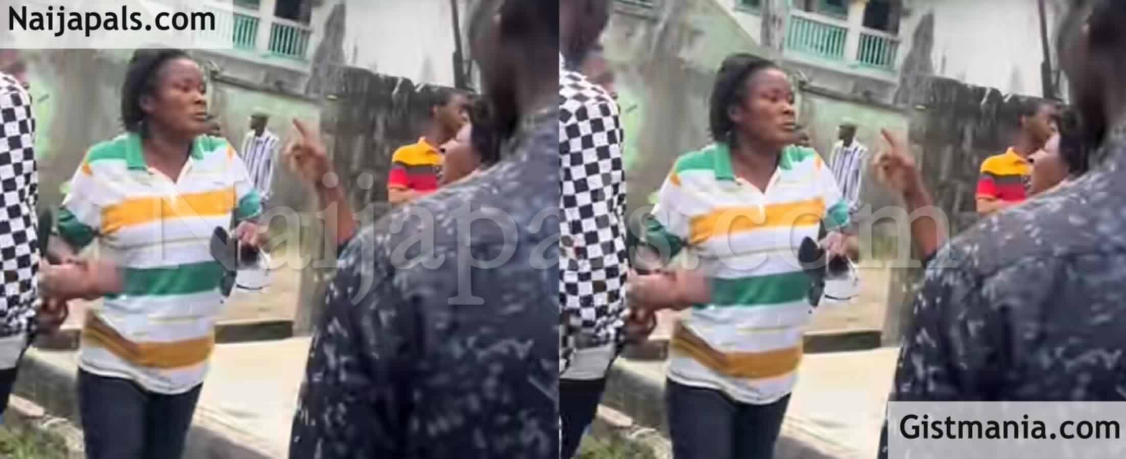 Drama As Nigerian Lady Engage in Public Fight With Mother For Dating Her  Boyfriend (Video) - Gistmania