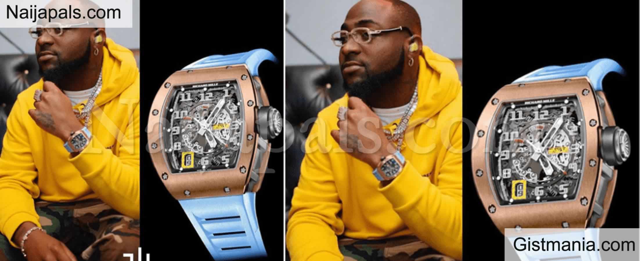 Davido Gifts Himself A Richard Mille Wristwatch Worth $300,000 For ...