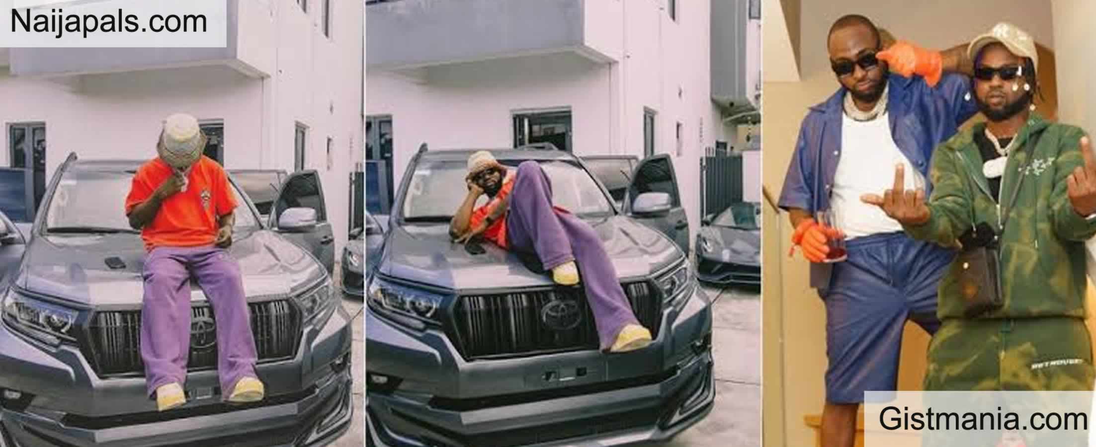 PHOTOS: Davido Gifts His Friend, Deekay DMW A Brand New Toyota Prado Worth N70 Million