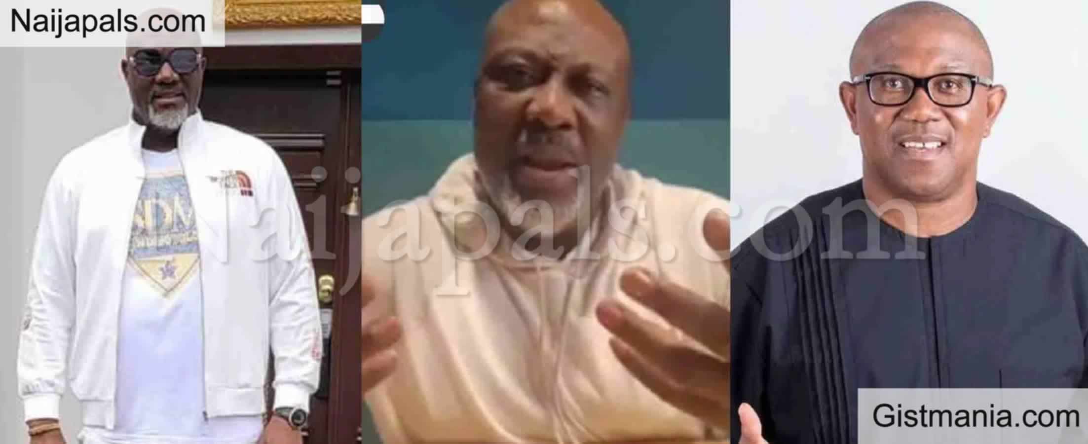 <img alt='.' class='lazyload' data-src='https://img.gistmania.com/emot/video.gif' /> VIDEO: <b>“Your Time Is Not Now, Wait For Your Time” – Dino Melaye Tells Peter Obi, Gives Reasons </b>