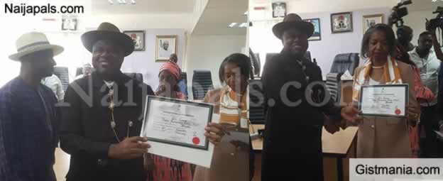 BREAKING: INEC Presents Certificate Of Return To PDP s Douye Diri
