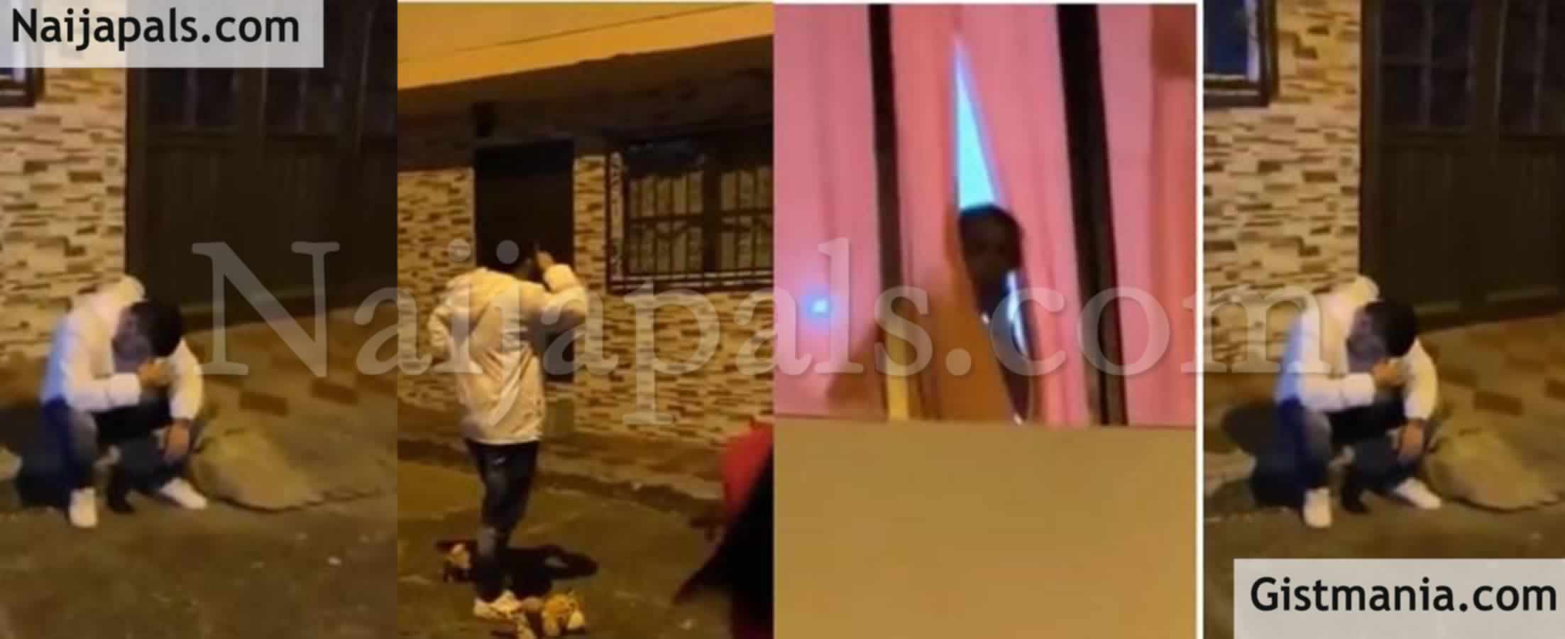 Man Goes To Propose To His Girlfriend, But Catches Her Having Sex With Another Man (Video) photo