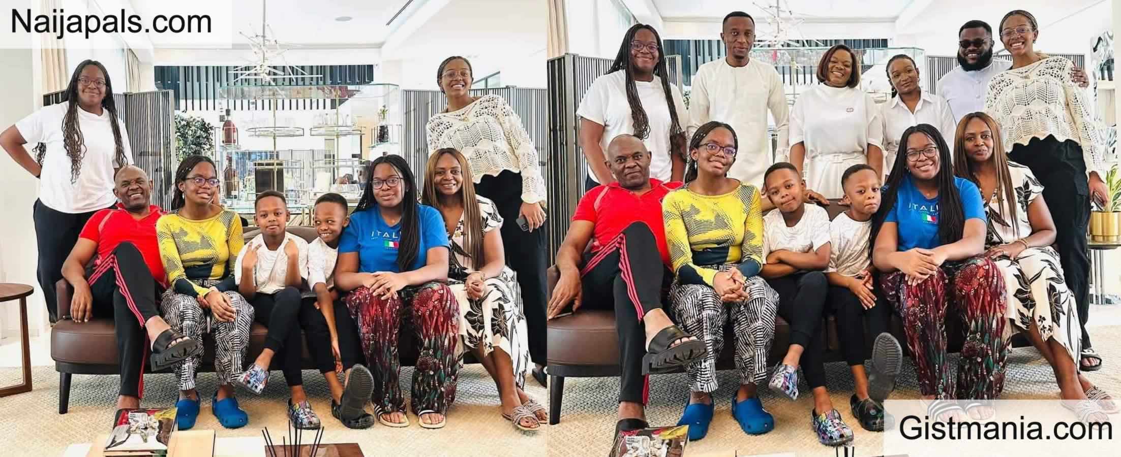 Tony Elumelu Expresses Love For His Triplets On Their 18th Birthday