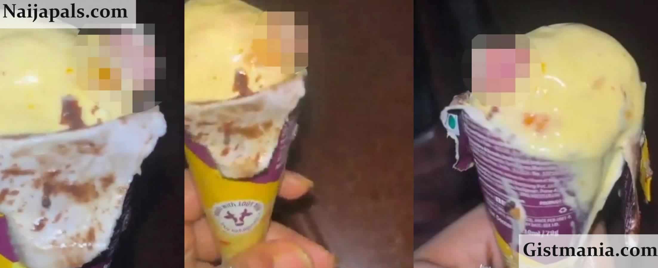 Shocking incident as man finds human finger in his ice cream while enjoying treat at home