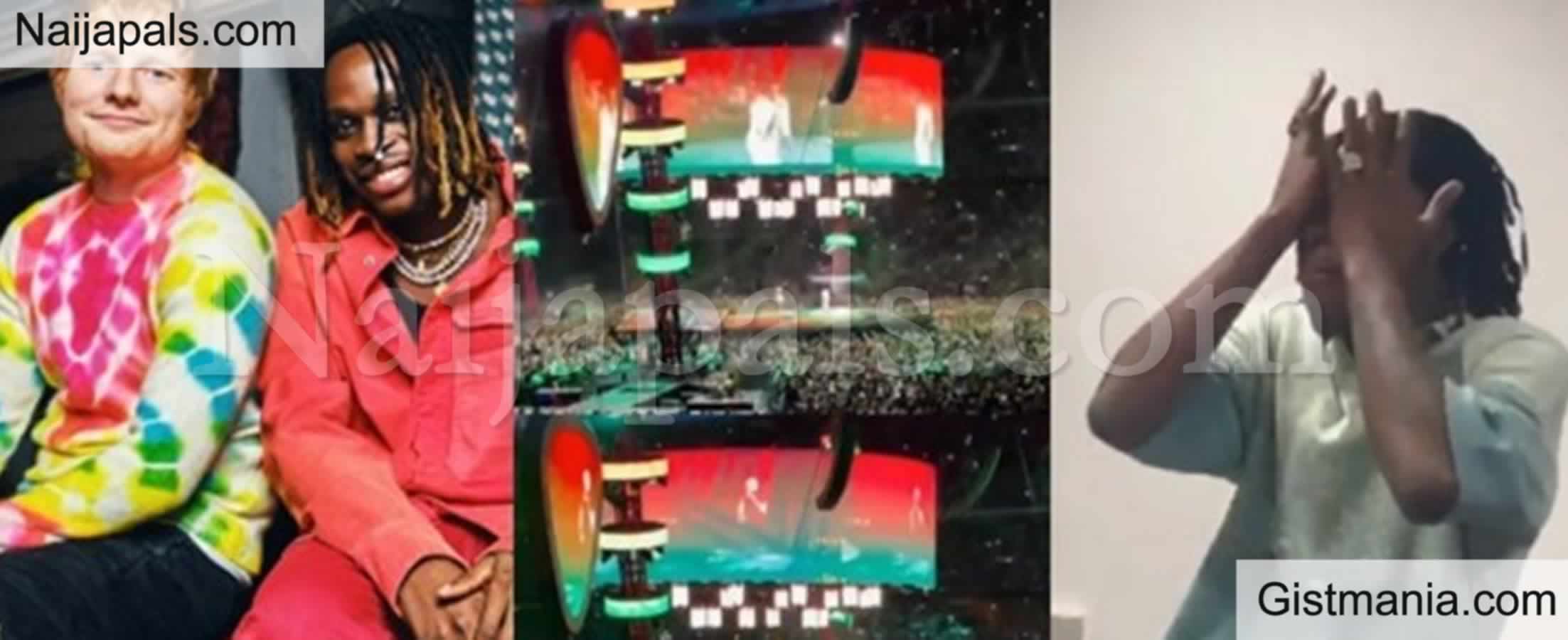 <img alt='.' class='lazyload' data-src='https://img.gistmania.com/emot/video.gif' /> <b>Fireboy Burst To Tears After Performing With Ed-Shereen At Wembley Stadium </b>(VIDEO)