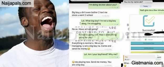 See How Nigerian Guy Responded To A Lady Who Asked Him For Money On  Whatsapp. It's So Hilarious... - Gistmania