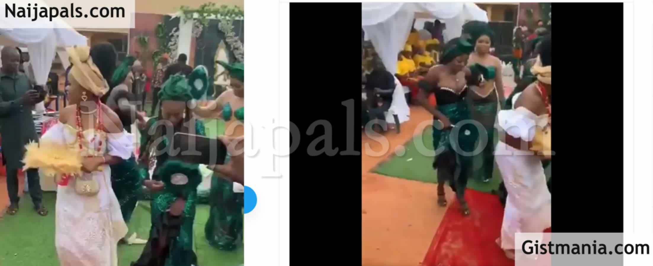 Watch Moment Man Ignores Bride To Spray Her Busty & Endowed