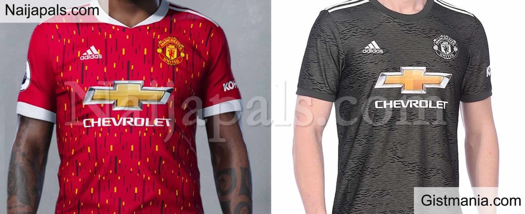 PHOTOS: Manchester United New Home & Away Jersey Kits For 2020-2021 ...