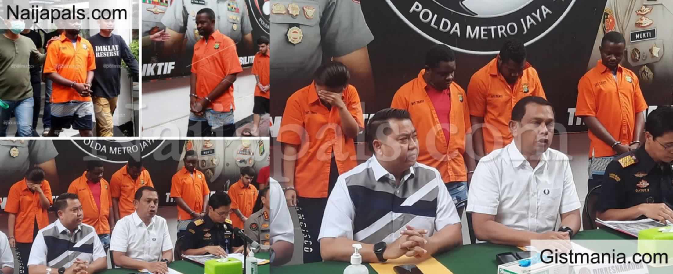 Photos 3 Nigerians Arrested In Indonesia For Alleged Drug Smuggling Could Face Death Penalty