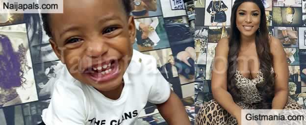 Celebrity Blogger and Single Mother, Linda Ikeji Celebrates Her Son's 1 Year Birthday In Dubai