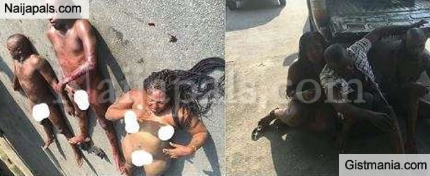Lady Who Stole Fowl In Cross River Paraded Unclad By 