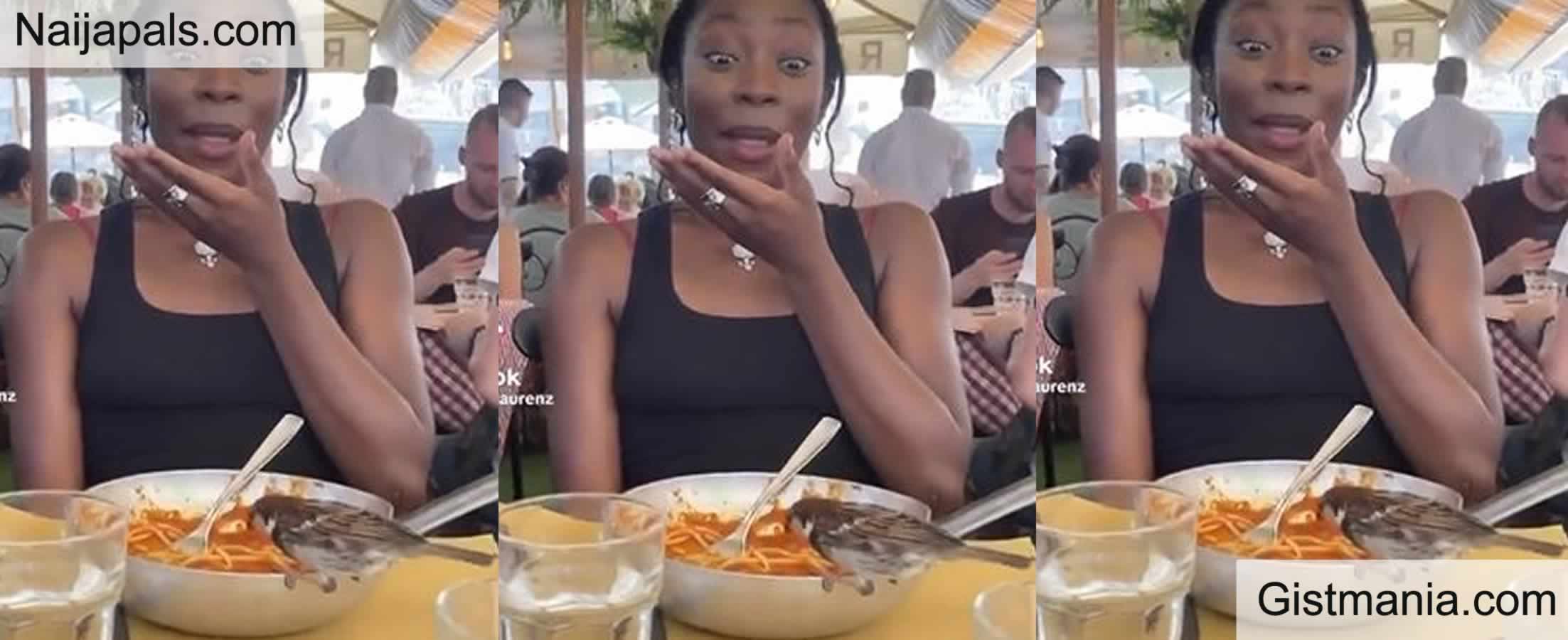 Viral Video Of A Lady Who Continued Eating After A Bird Perched On Her  Plate And Ate Out Of Her - Gistmania