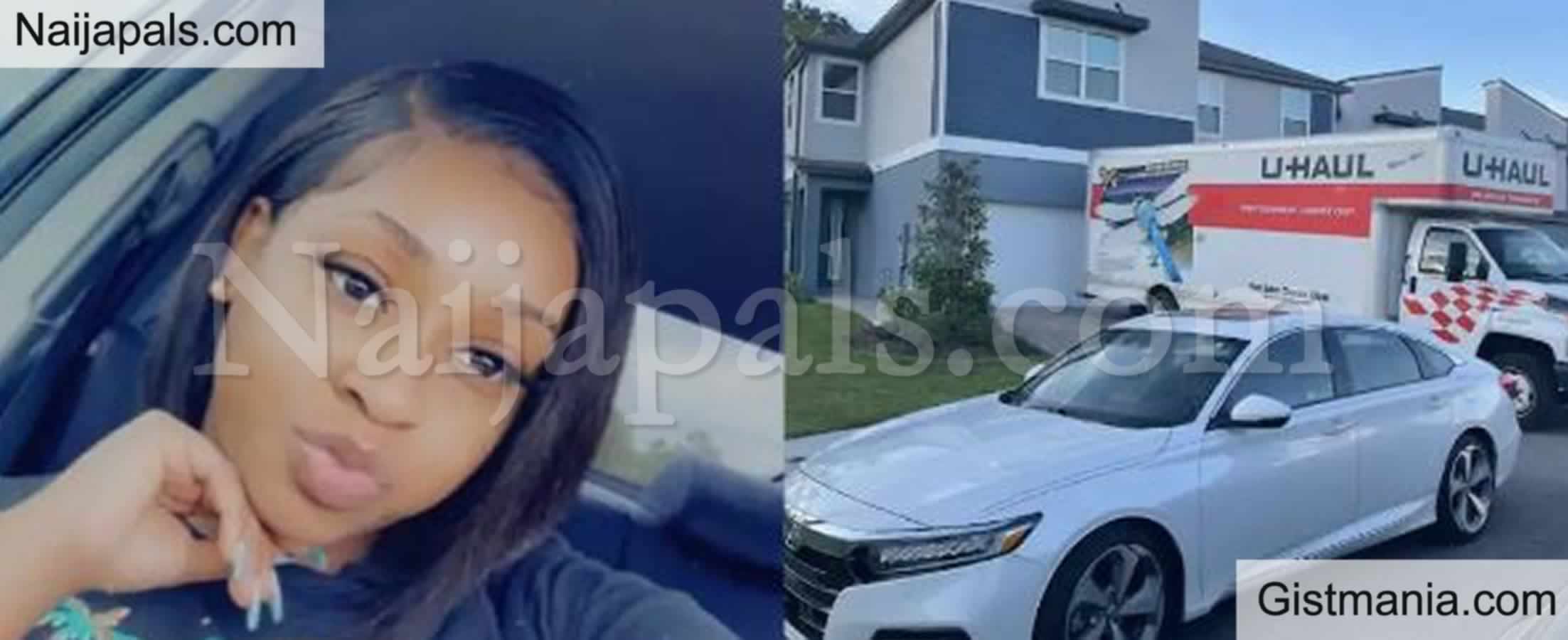 PHOTO: Young Lady Celebrates As She Shows Off Her House And Expensive ...